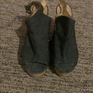 Calvin Klein denim platform heels size 8